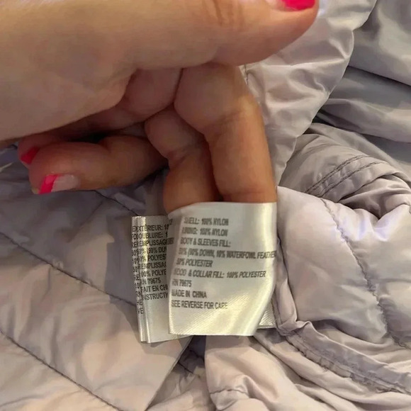 Michael Kors Packable Down Filled Lightweight Puffer Quilted Lavender Jacket M - Picture 4 of 7